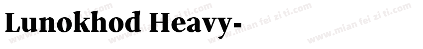Lunokhod Heavy字体转换